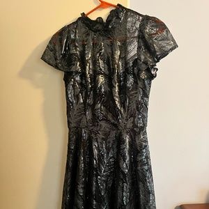 Shoshanna Flutter-Sleeve Sequin Mini Dress